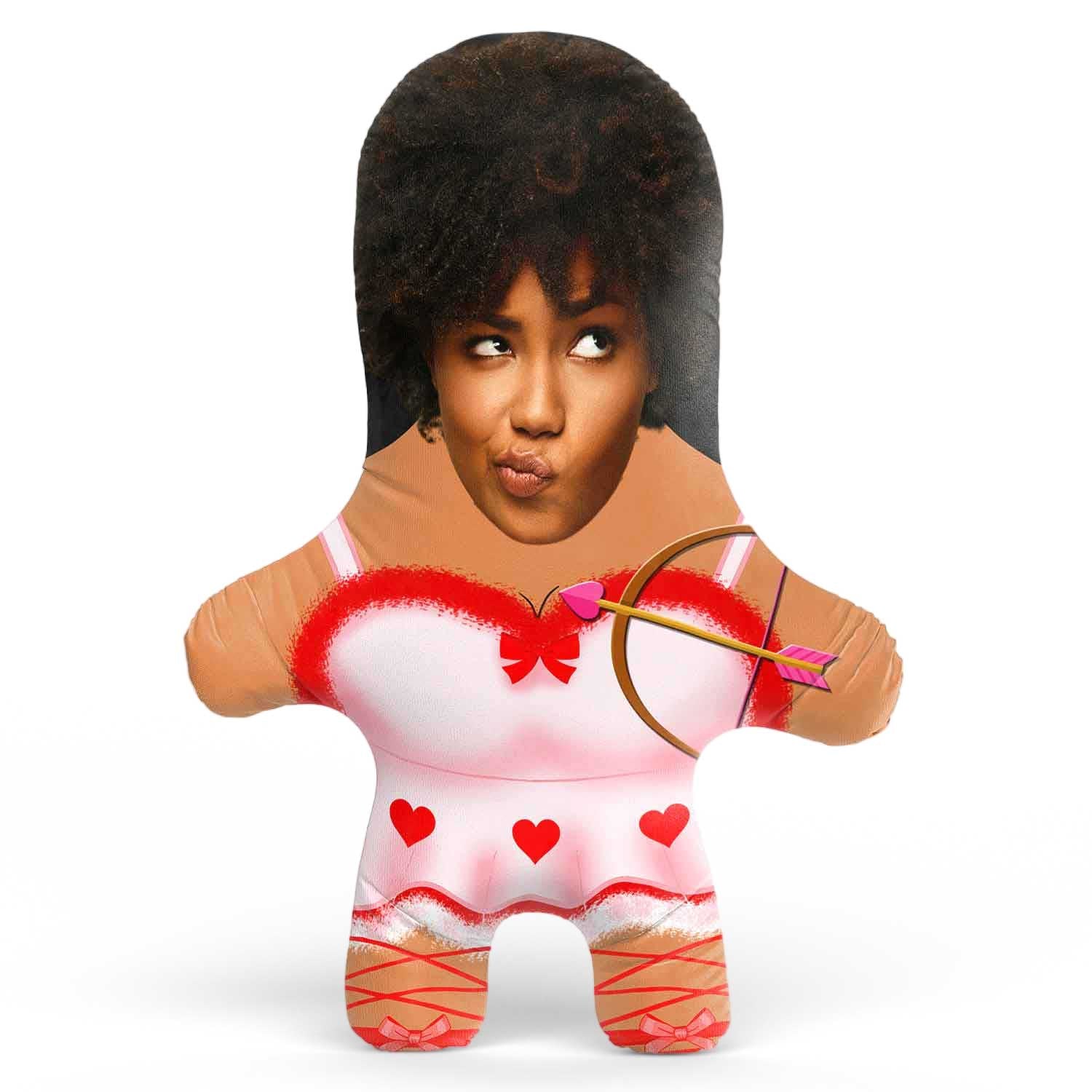 Cupid Girl Face Pillow