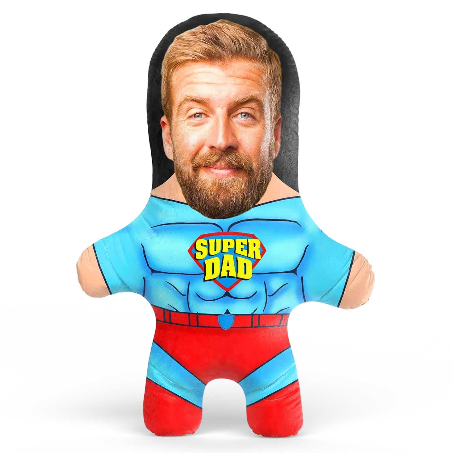 Super Dad Face Pillow Doll