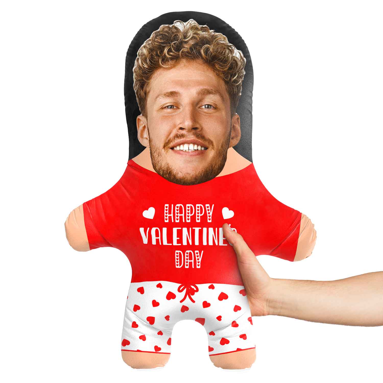 Happy Valentine's Day Face Pillow Doll