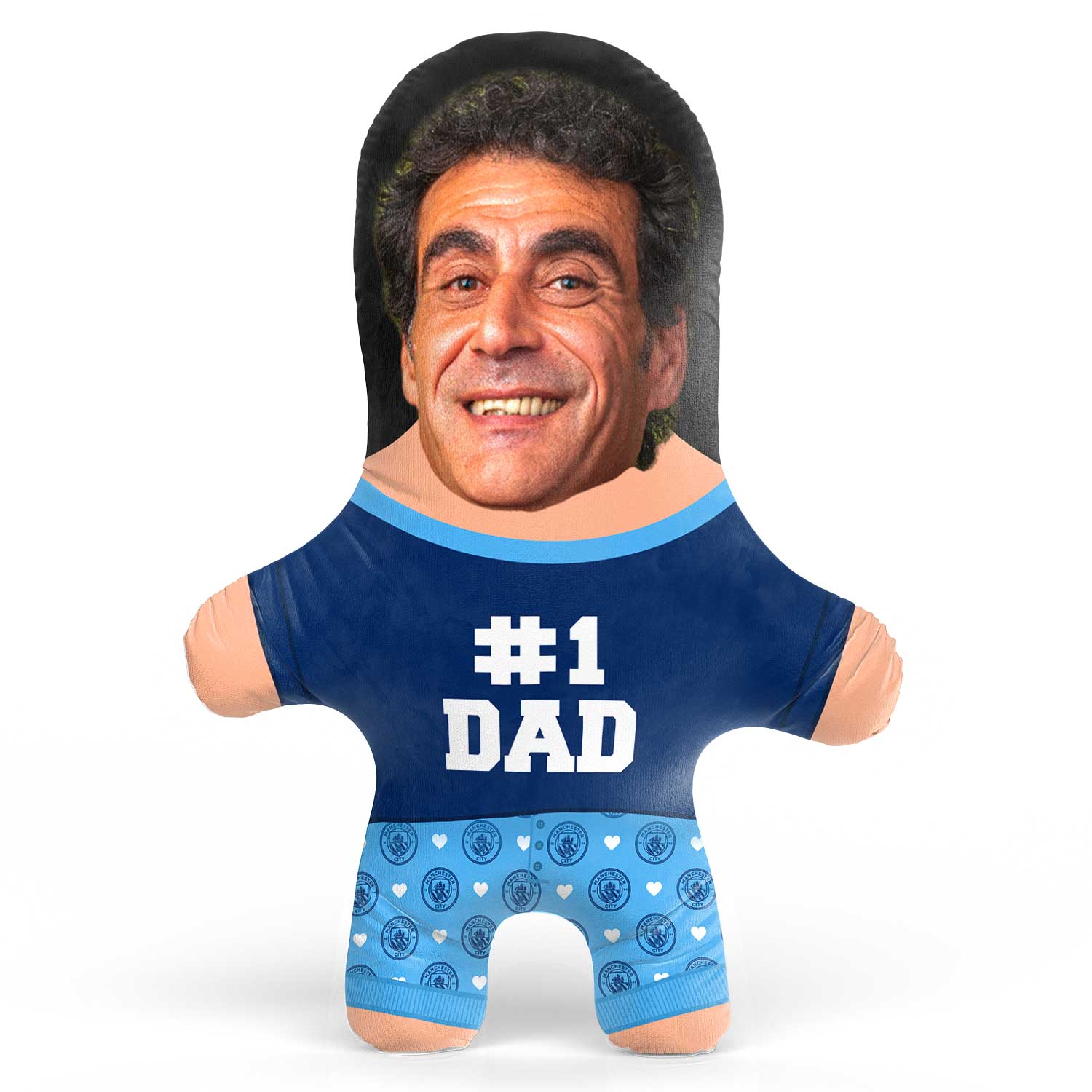 Man City #1 Dad Face Pillow