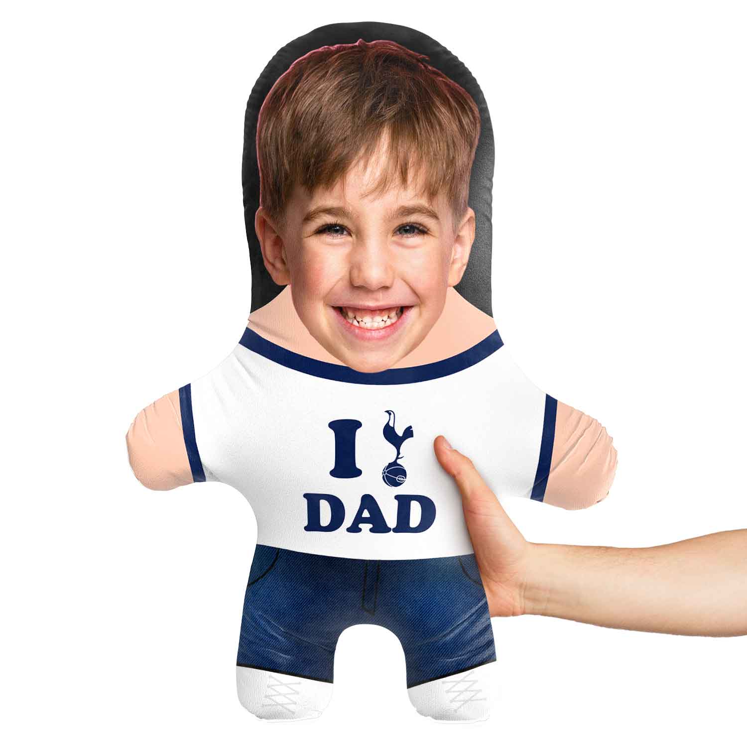 I Love Dad Spurs Face Pillow