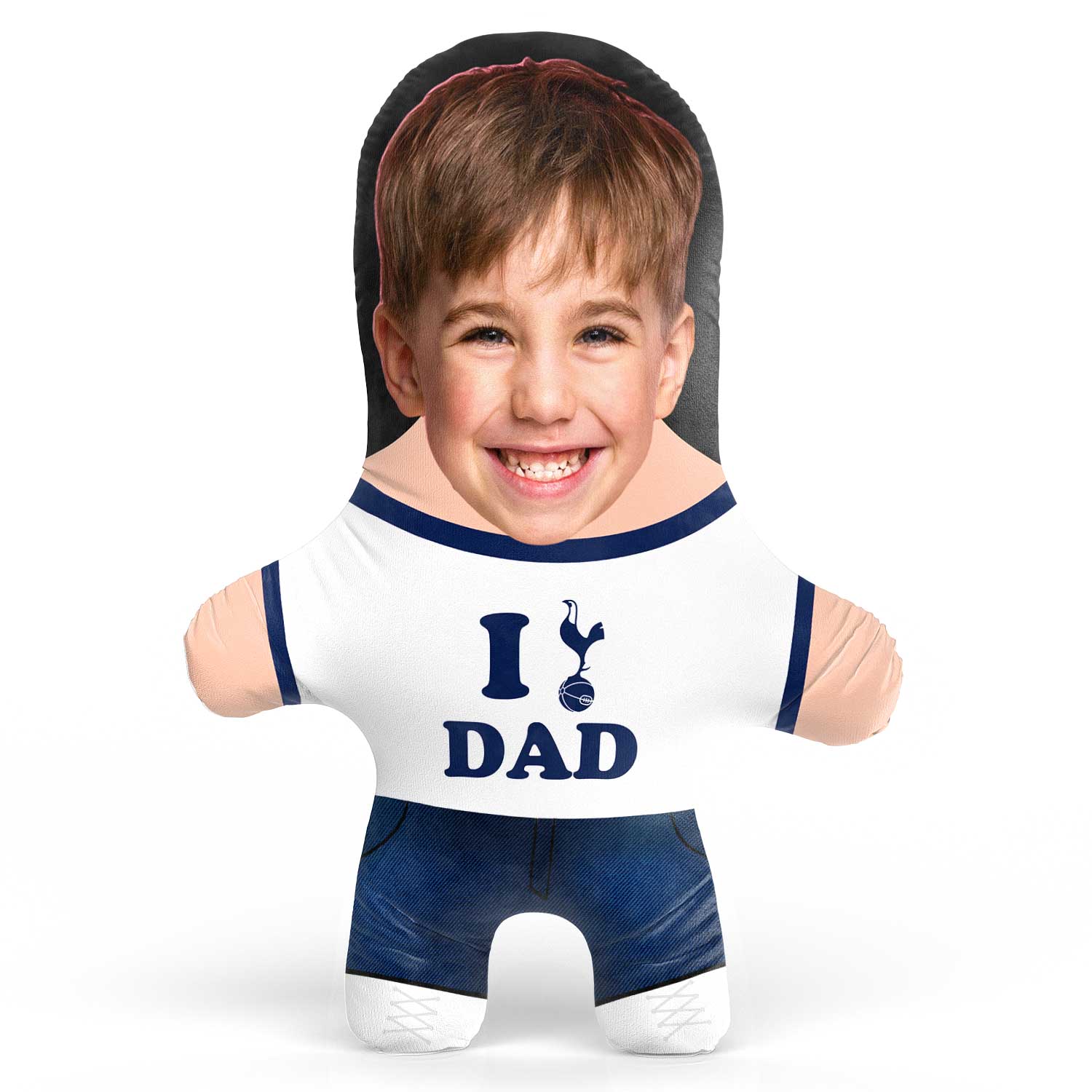 I Love Dad Spurs Face Pillow