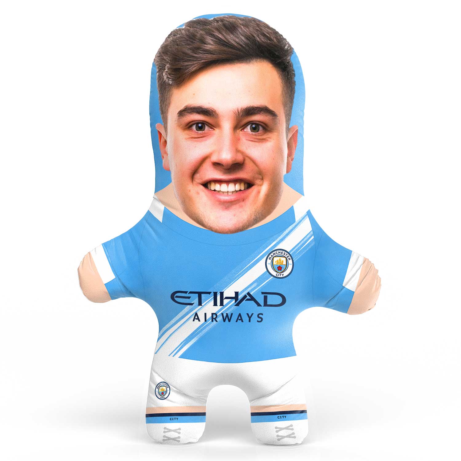 Man City Face Pillow