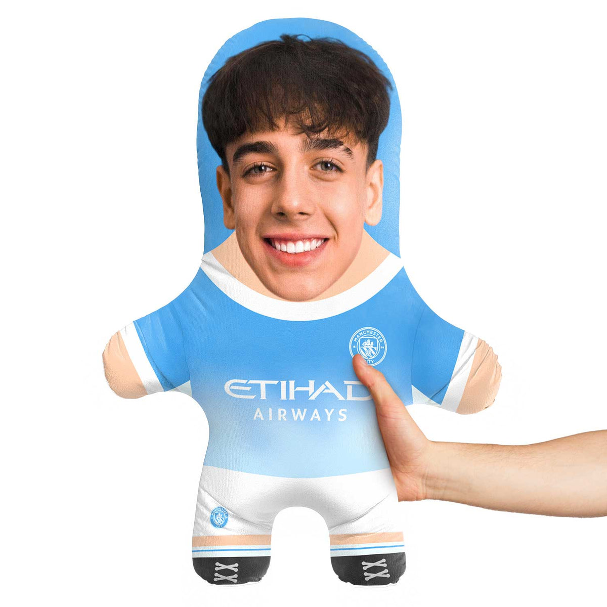 Man City Face Pillow