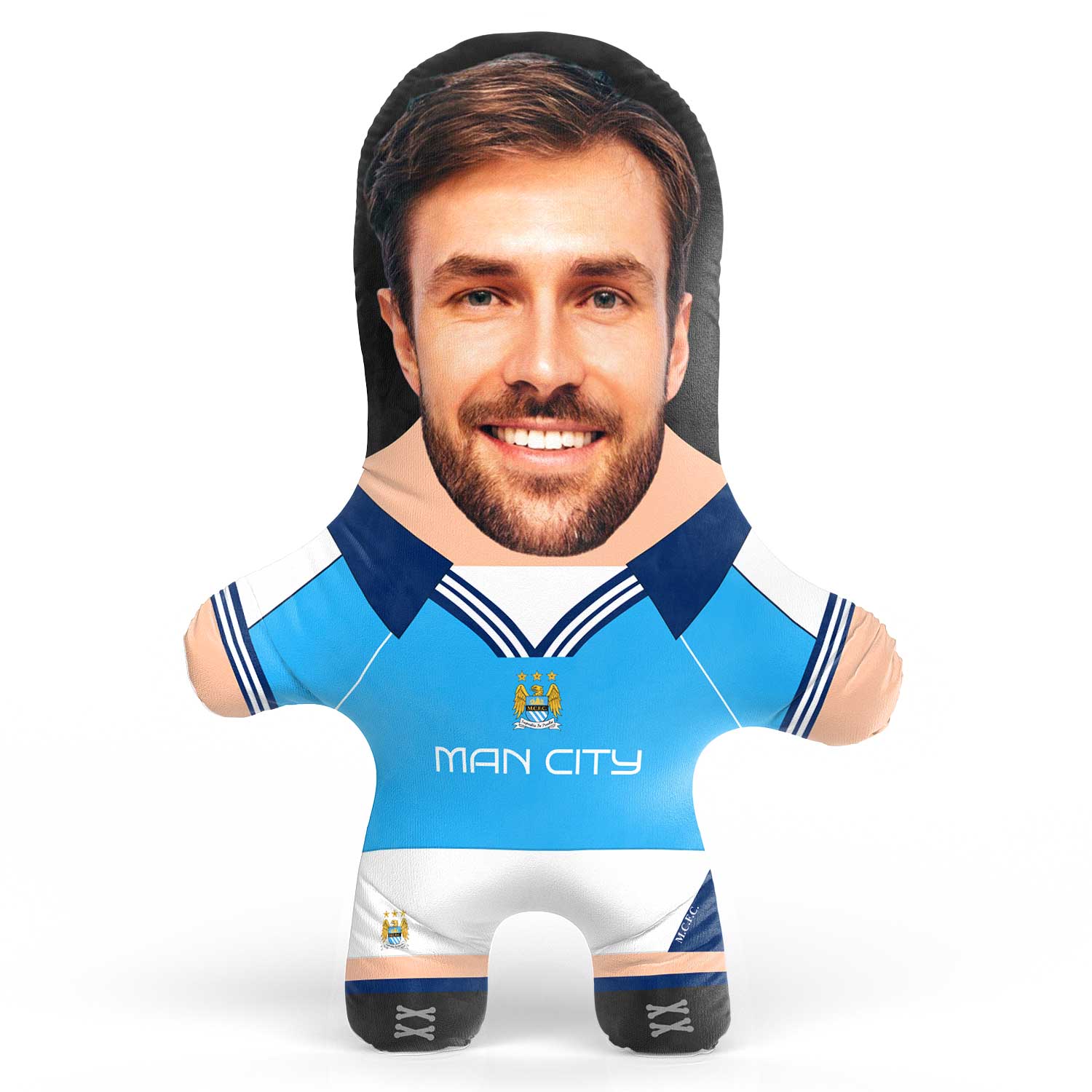 Man City 2000 Face Pillow