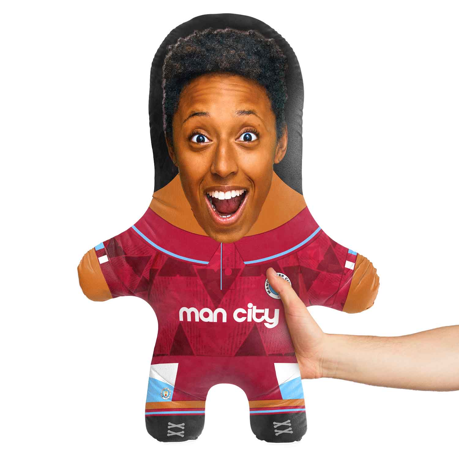 Man City 1989 Away Face Pillow