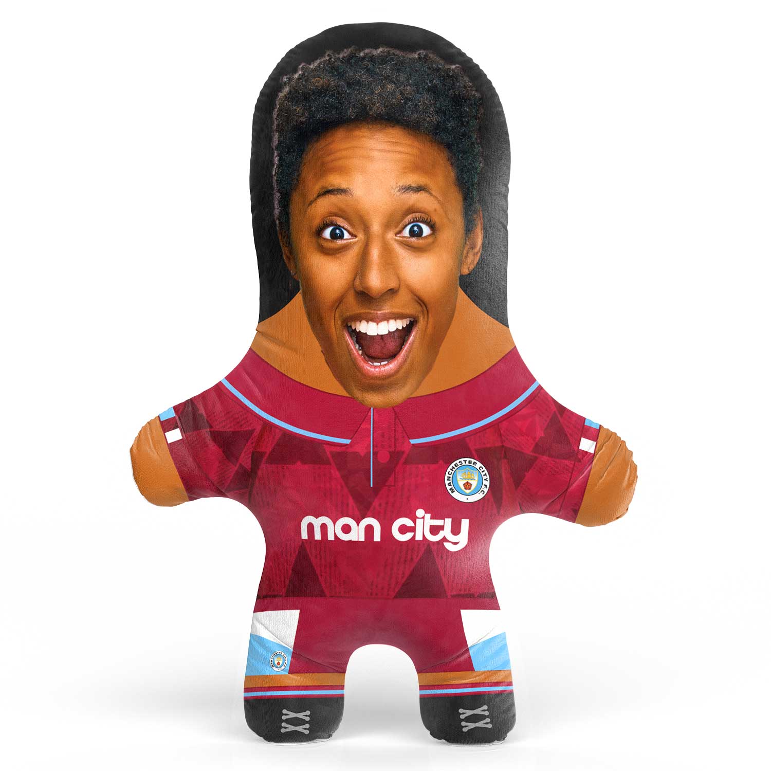 Man City 1989 Away Face Pillow