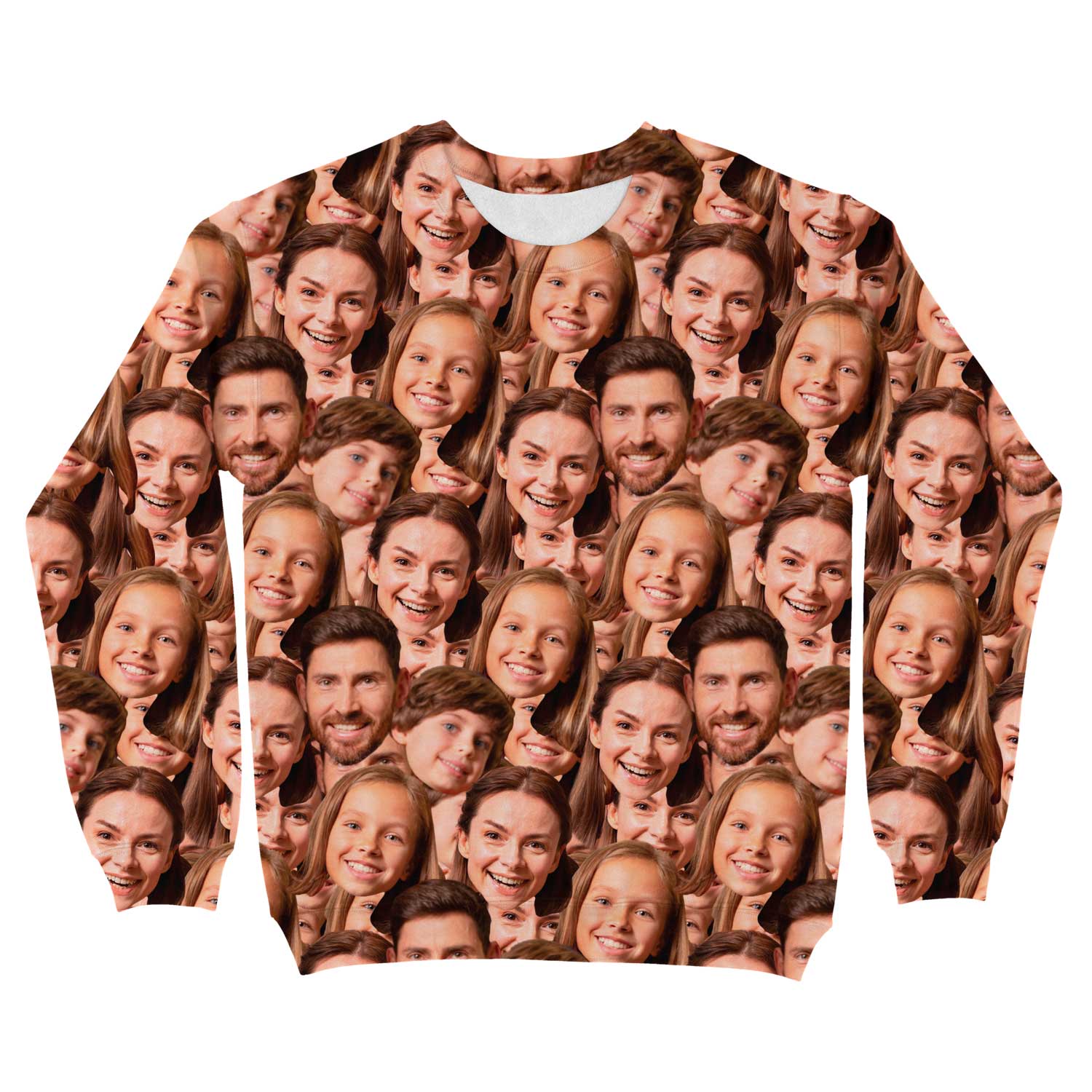 Family Face Mash Personalised Sweatshirt