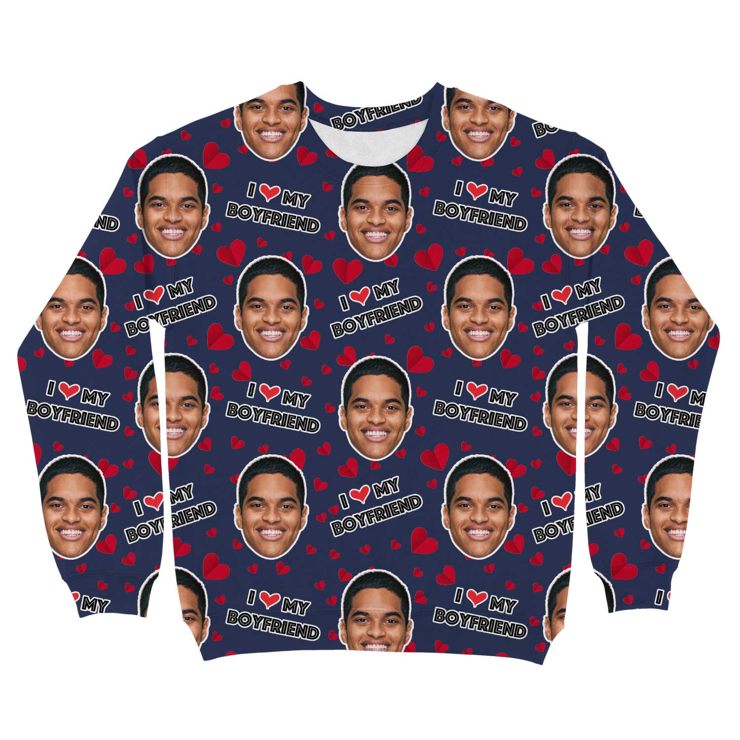 I Love My Boyfriend Personalised Sweatshirt