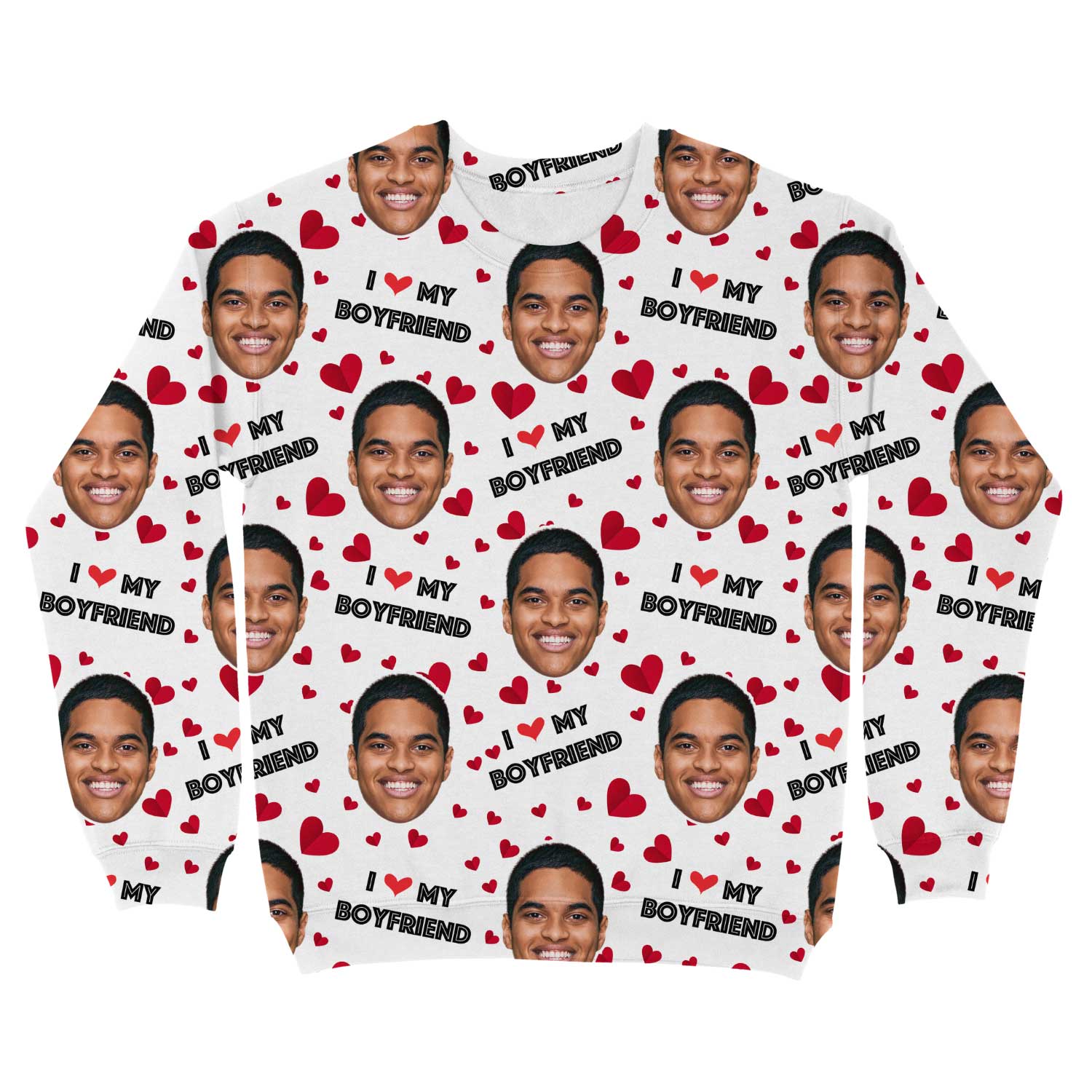 I Love My Boyfriend Personalised Sweatshirt