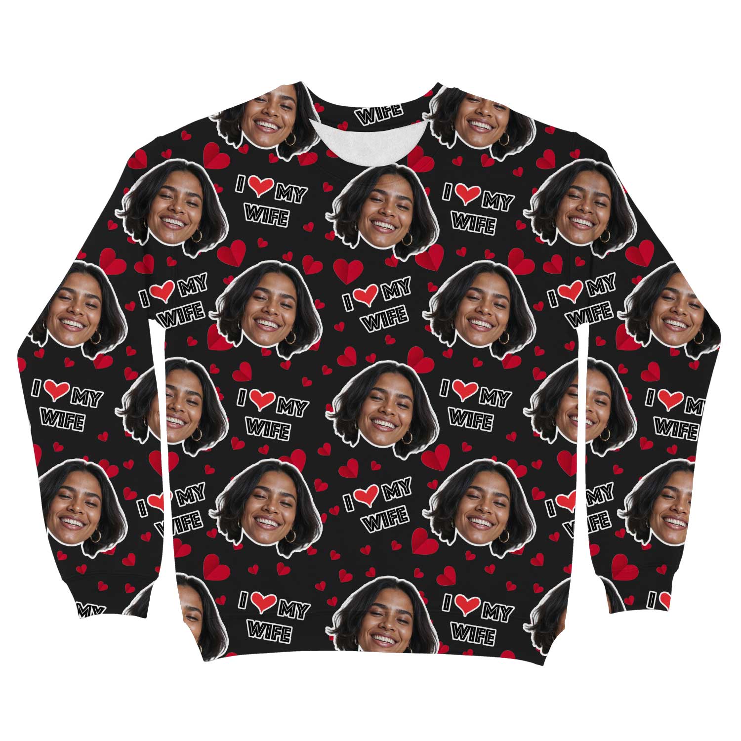 I Love My Wife Personalised Sweatshirt