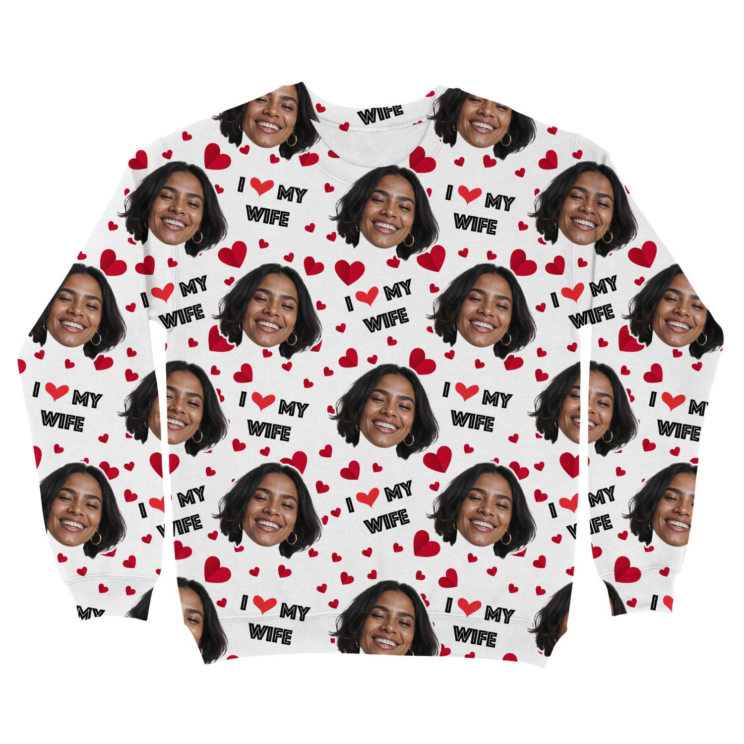 I Love My Wife Personalised Sweatshirt