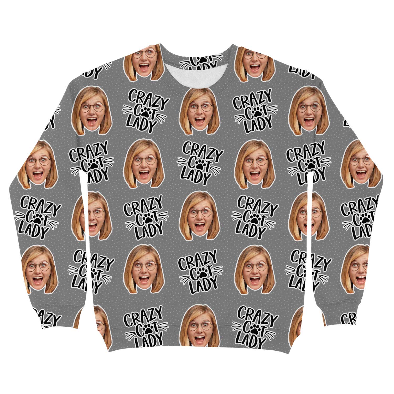 Crazy Cat Lady Personalised Sweatshirt