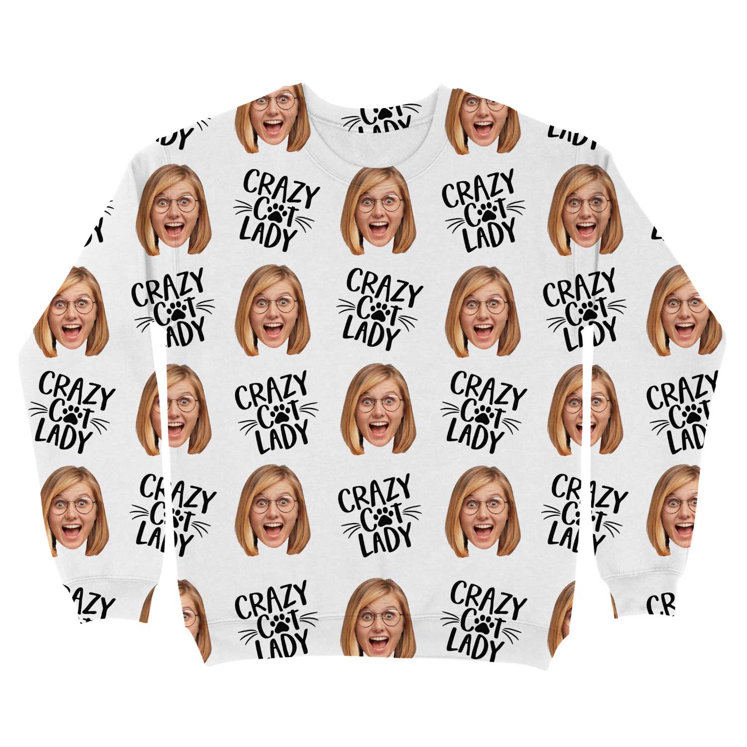 Crazy Cat Lady Personalised Sweatshirt