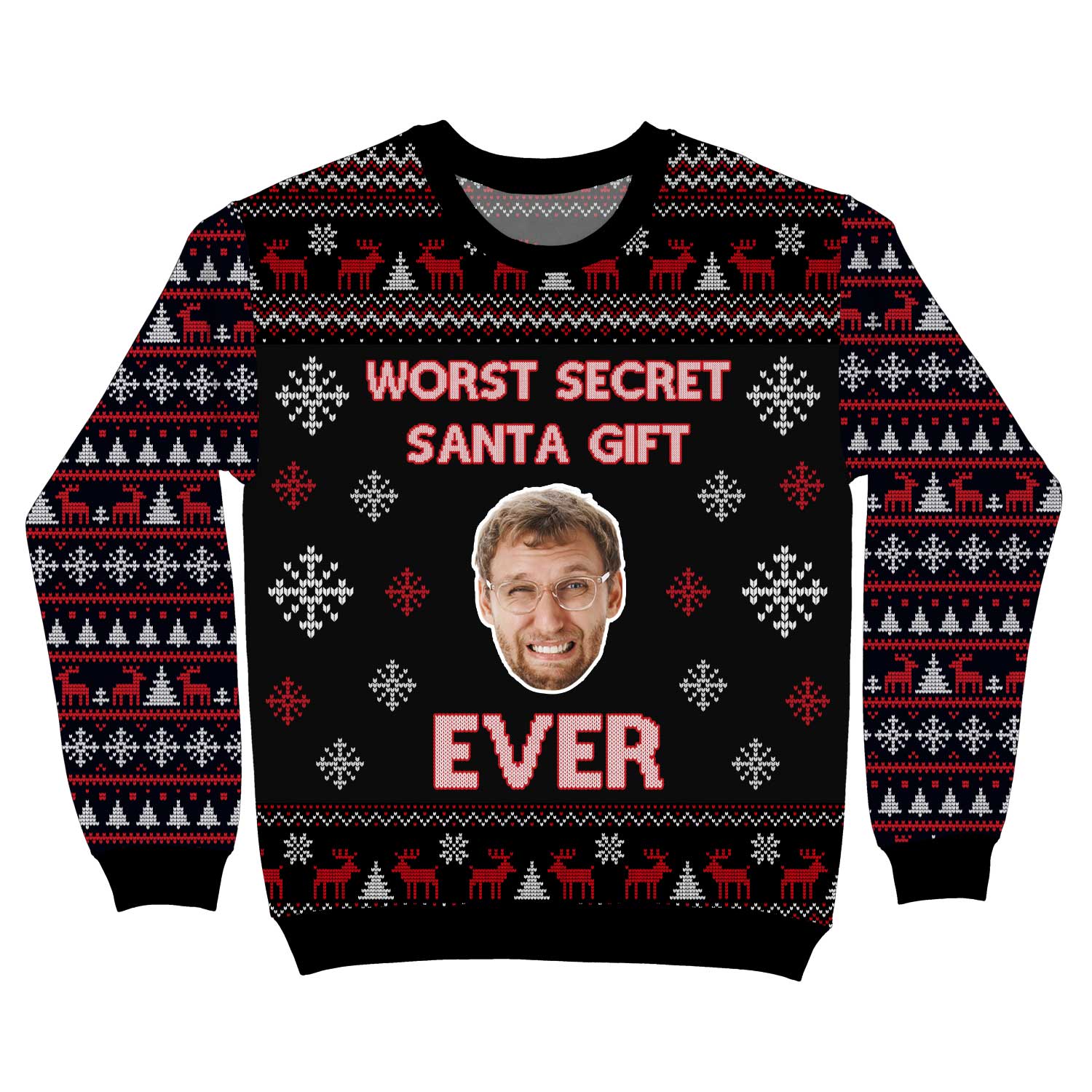 Worst Secret Santa Gift Ever Personalised Christmas Jumper