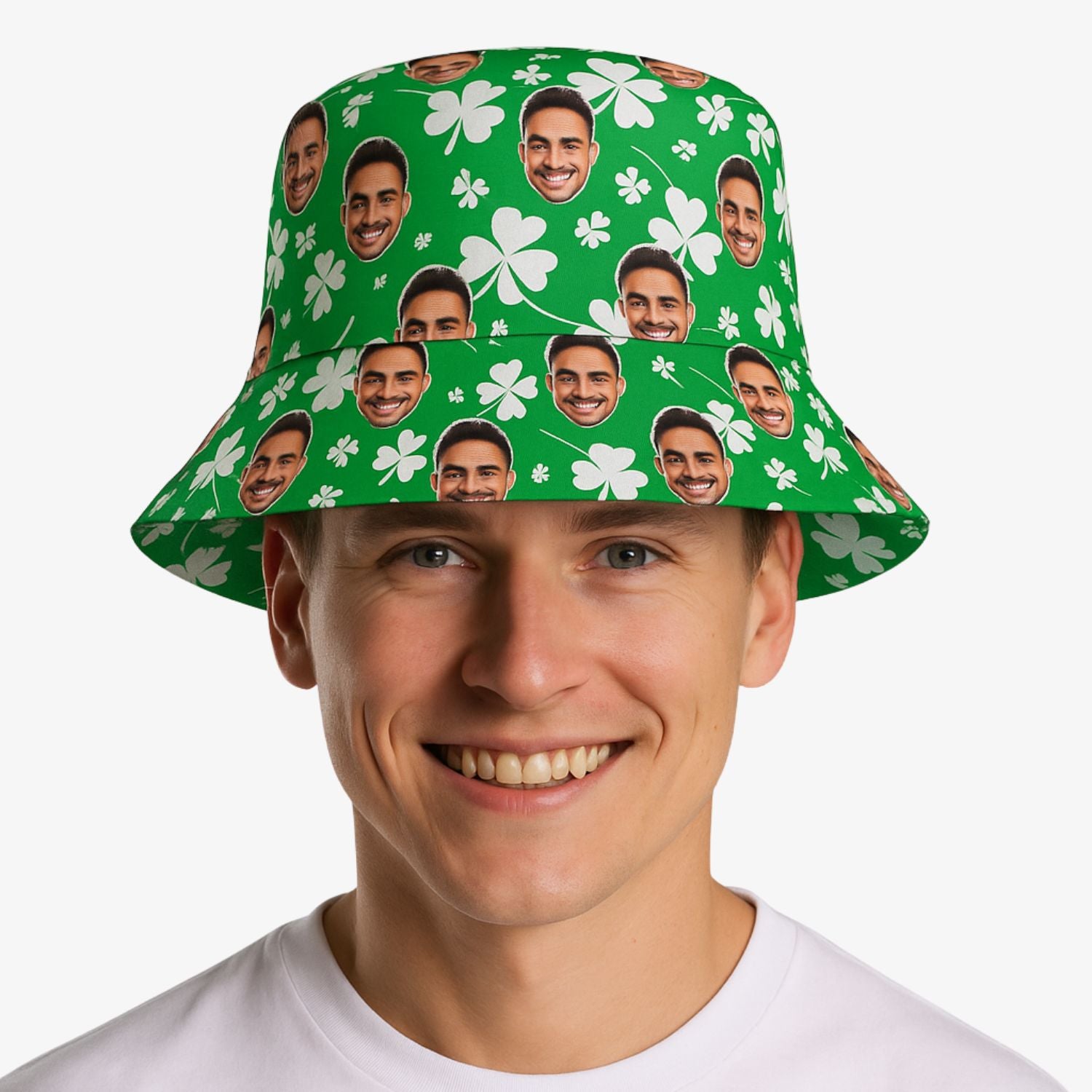 Shamrocks Custom Bucket Hat