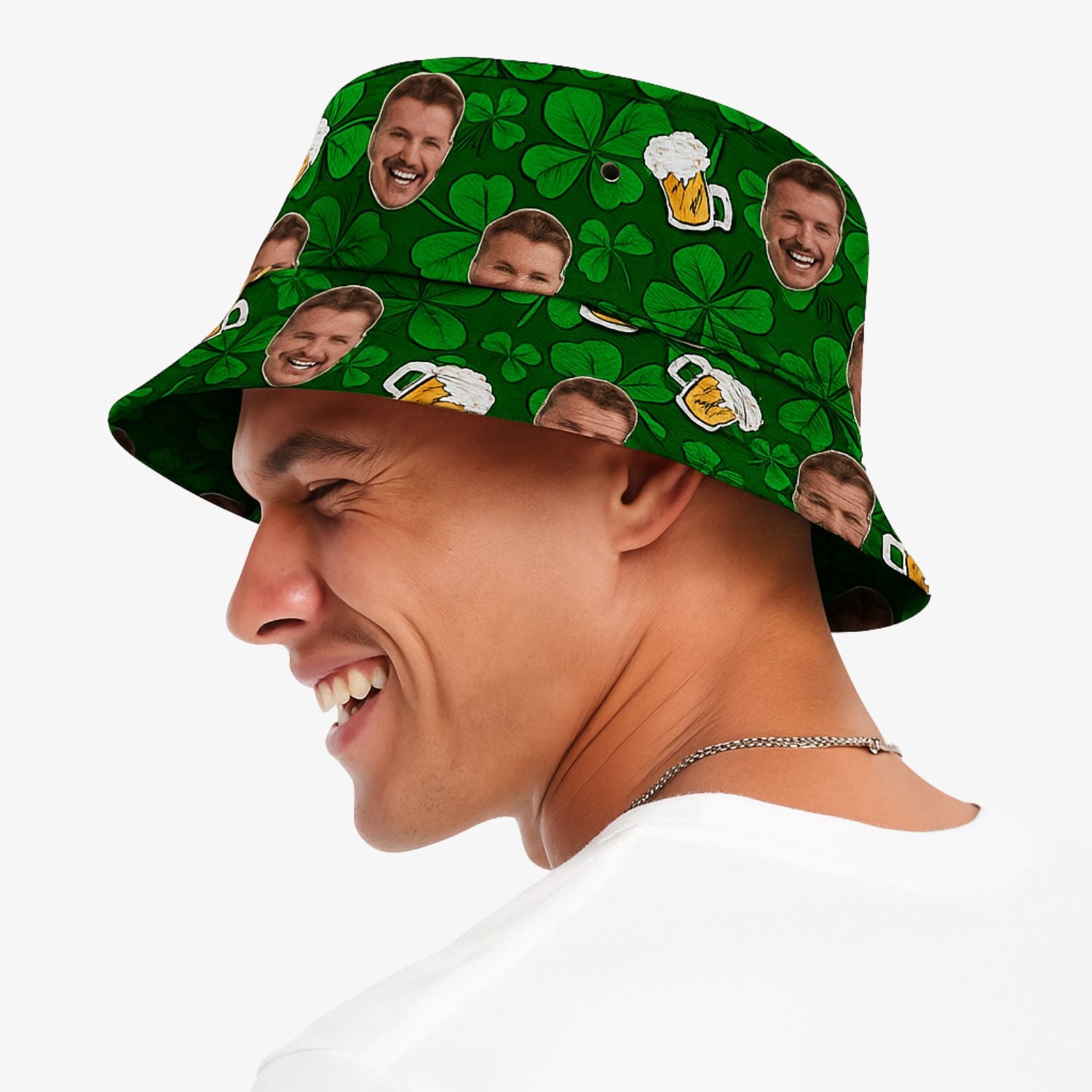 Shamrocks and Beers Custom Bucket Hat