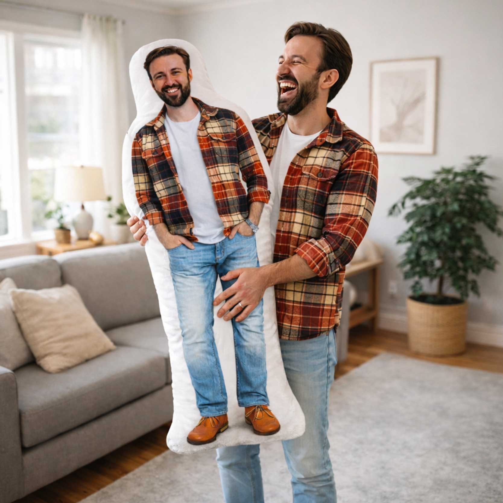 Human Photo Shaped Pillow