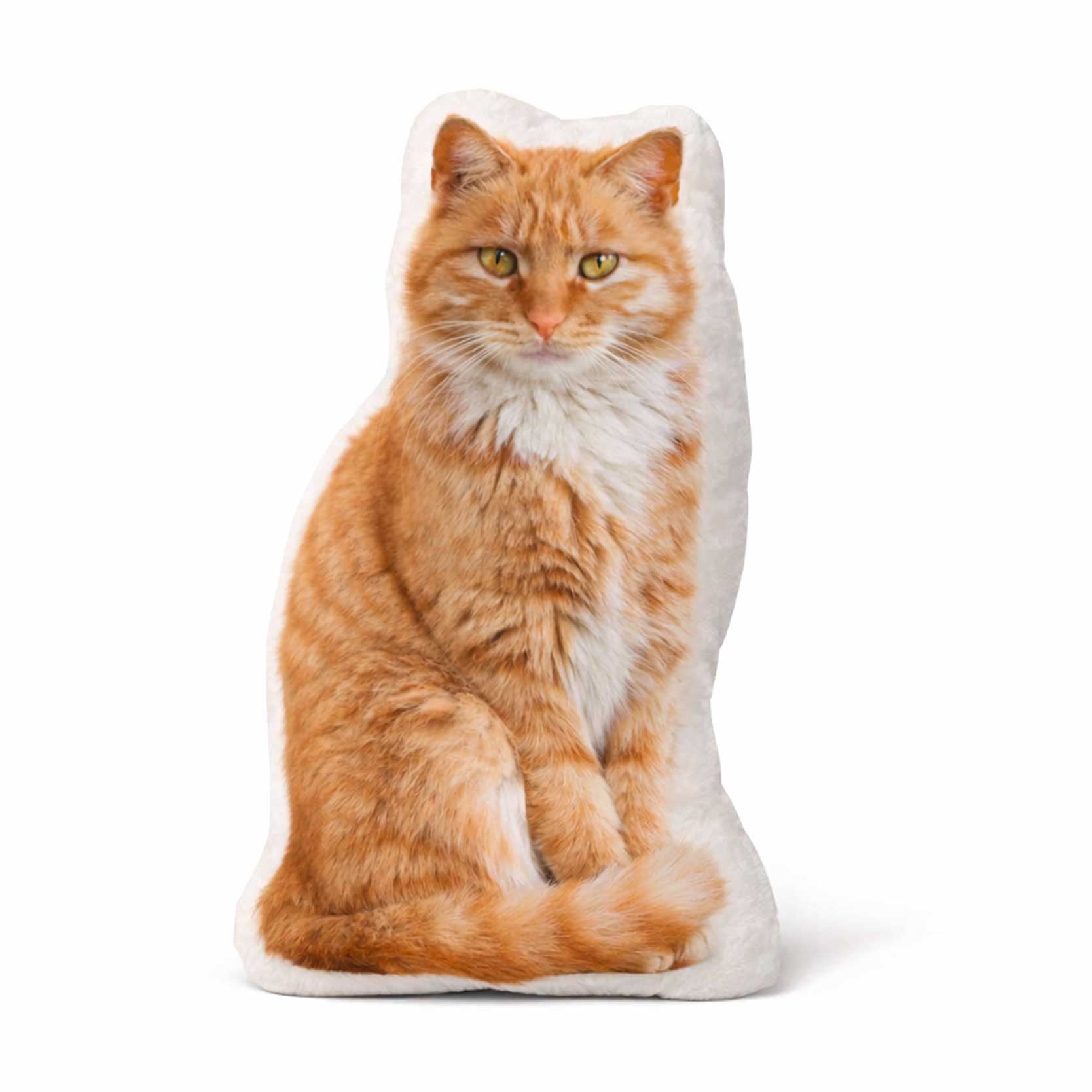 Cat Photo Shaped Pillow