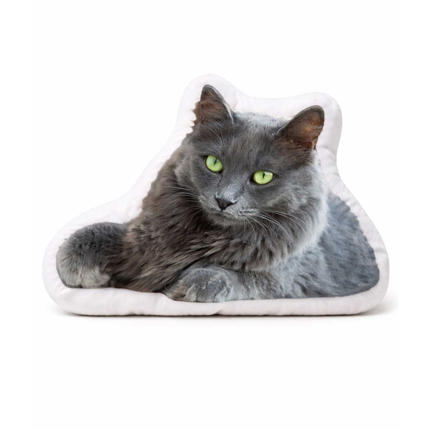 Cat Photo Shaped Pillow