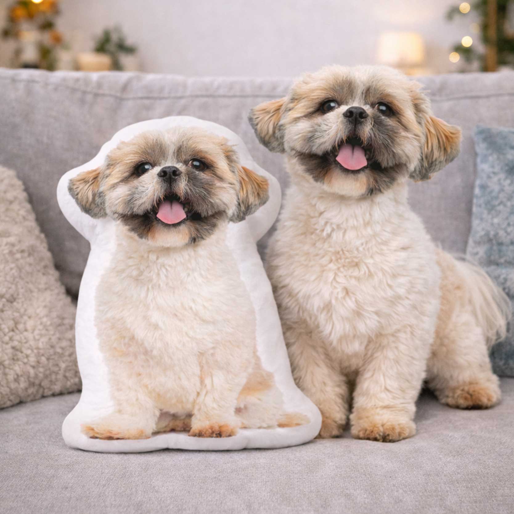 Dog Shaped Face Pillow