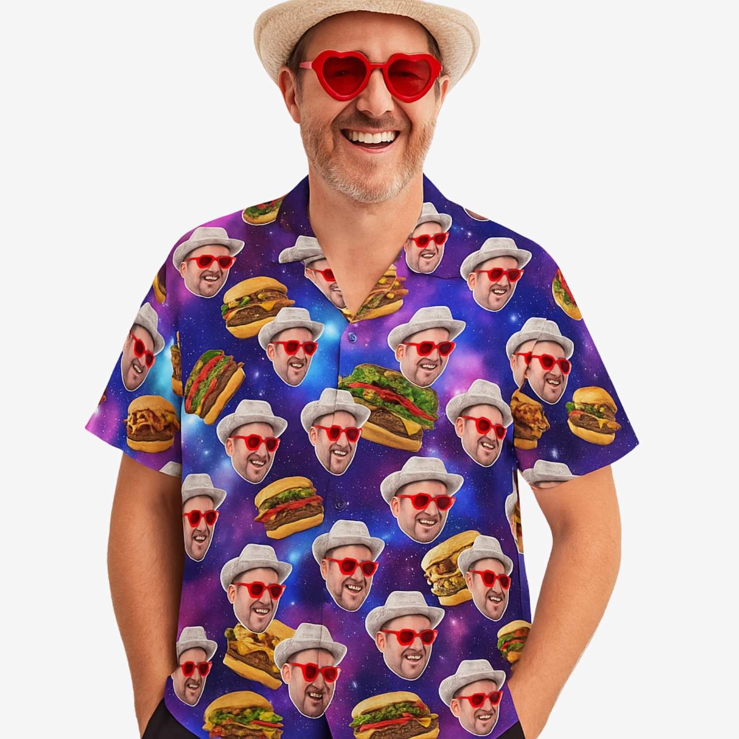 Space Burgers Custom Face Shirt