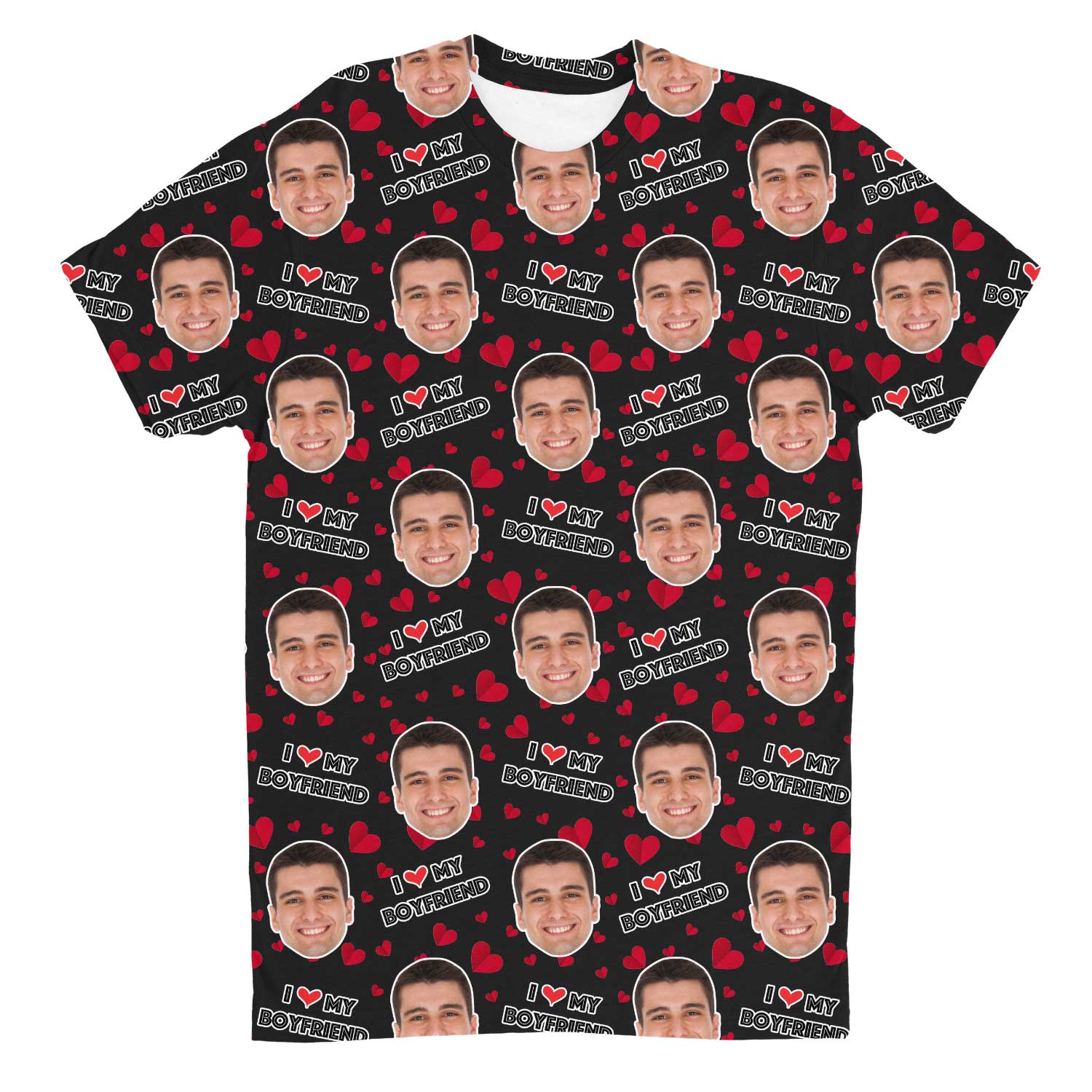I Love My Boyfriend Custom T-Shirt