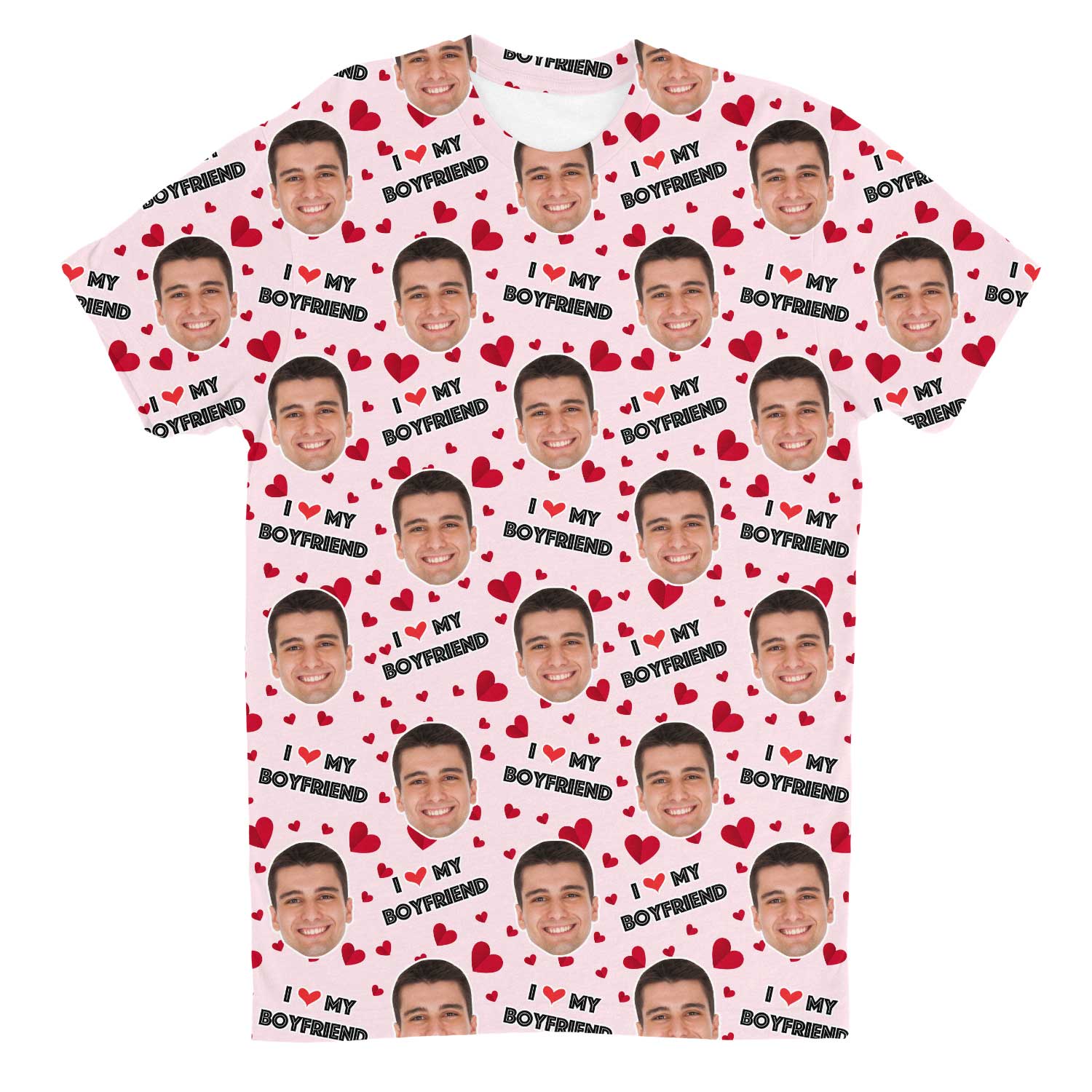 I Love My Boyfriend Custom T-Shirt