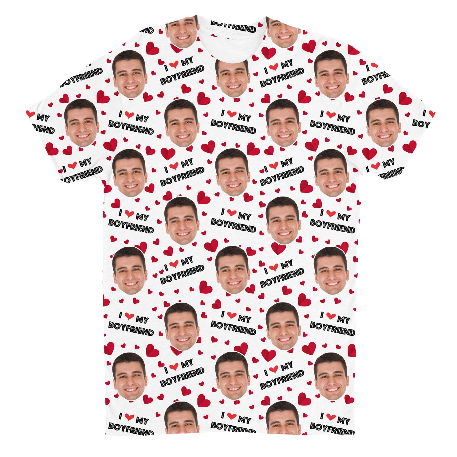 I Love My Boyfriend Custom T-Shirt