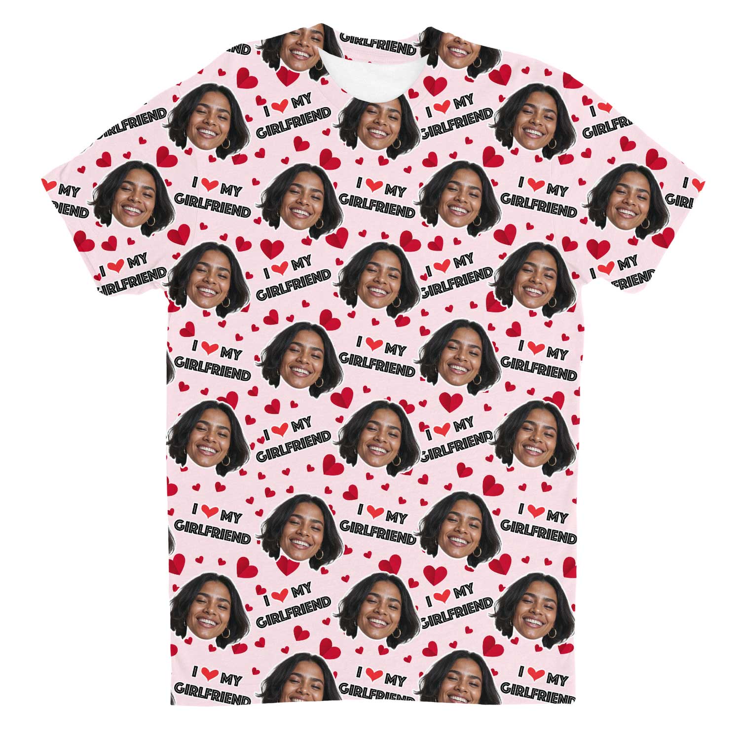 I Love My Girlfriend Custom T-Shirt