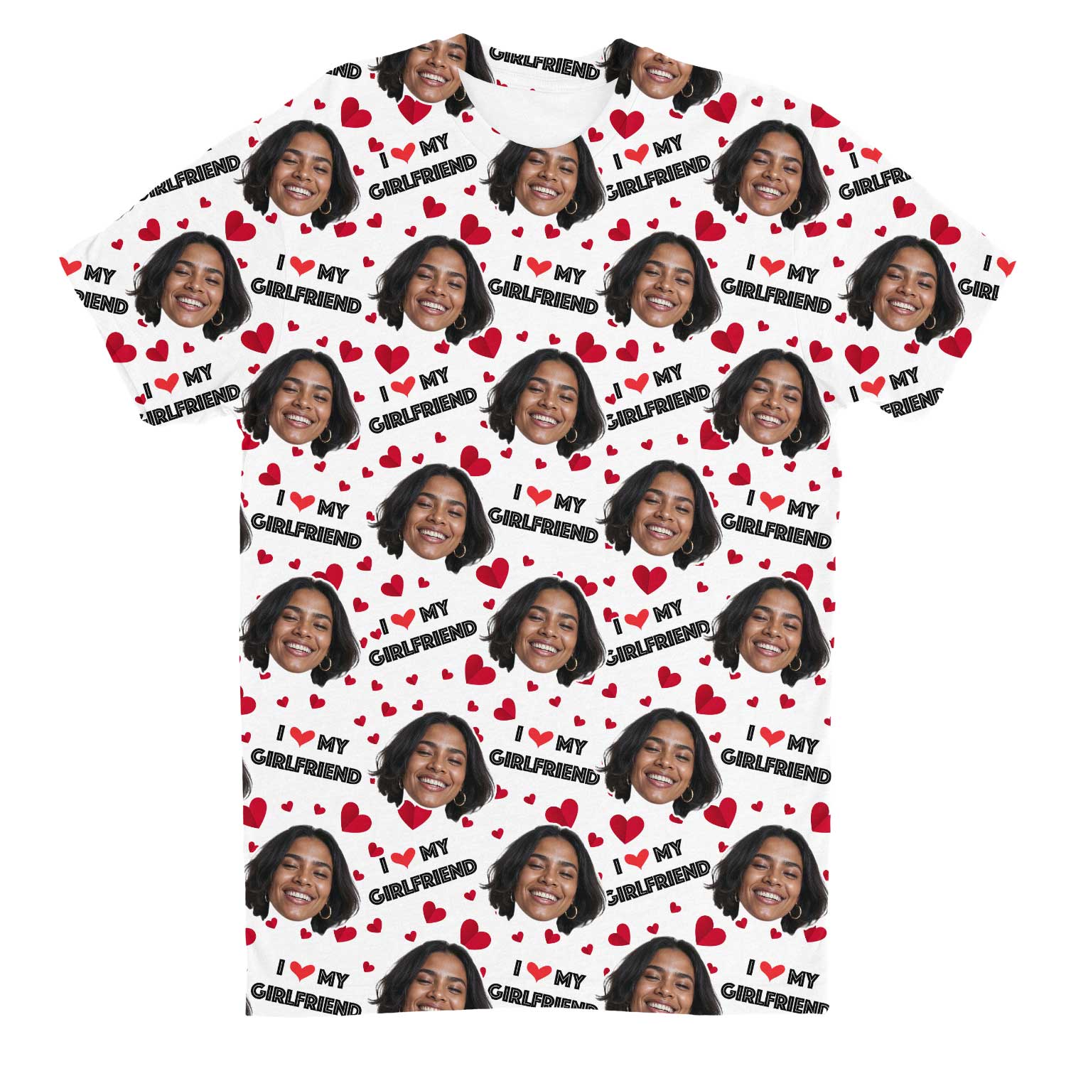 I Love My Girlfriend Custom T-Shirt