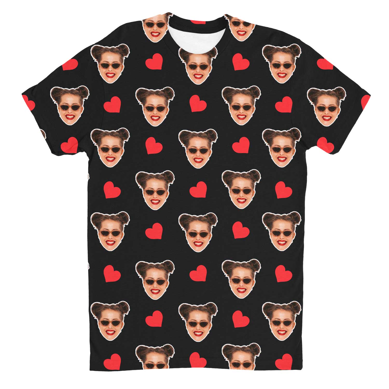 Red Hearts Custom T-Shirt