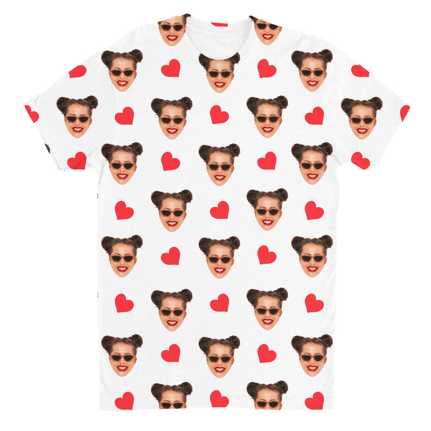 Red Hearts Custom T-Shirt