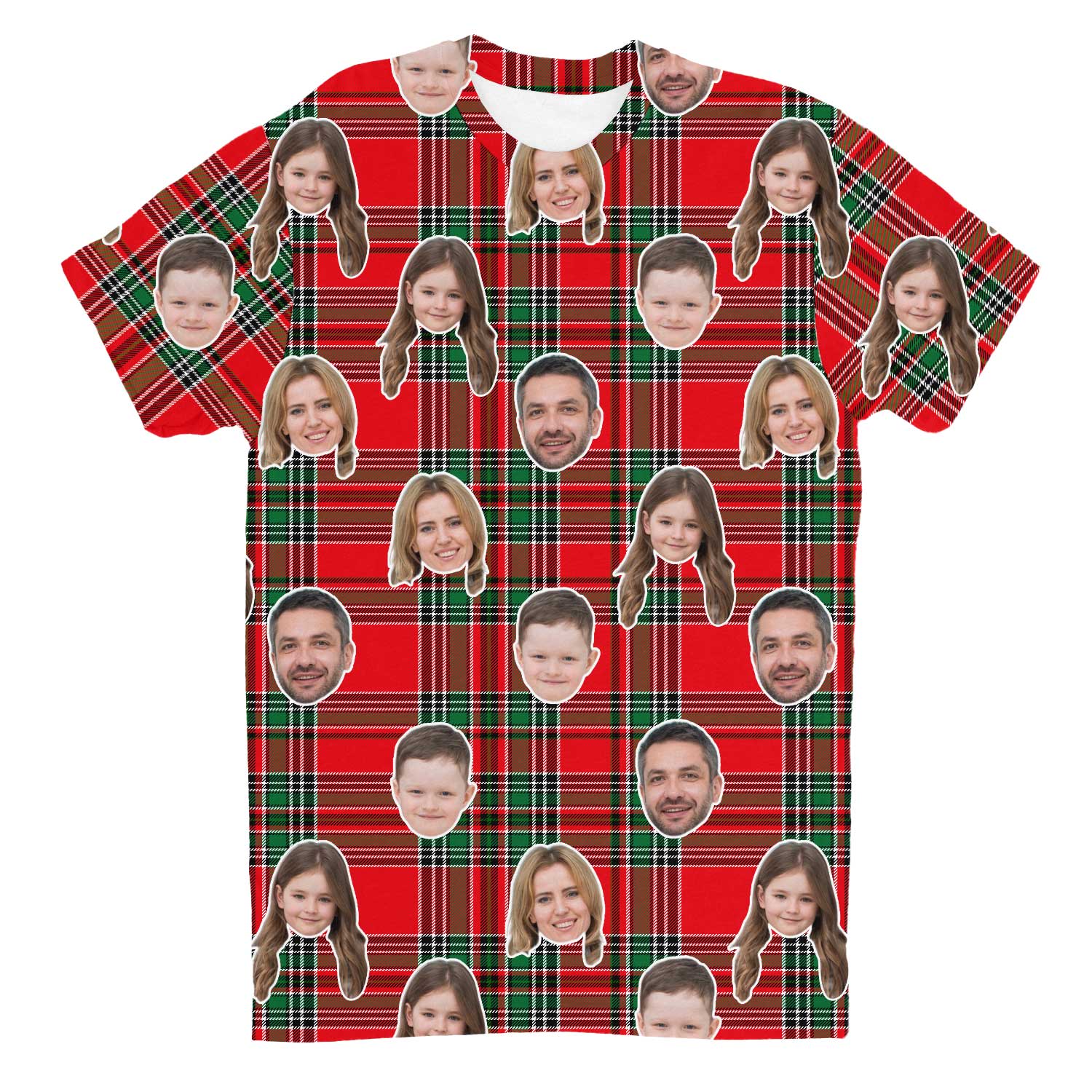 Red Tartan Custom T-Shirt