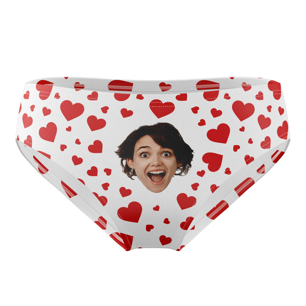 Heart Design Trunks Heart Face Swimming Trunks - Personalised Swim Trunks