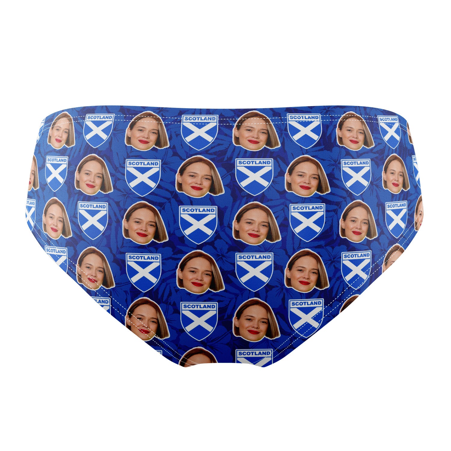 Scotland Crest Face Pattern Swim Trunks