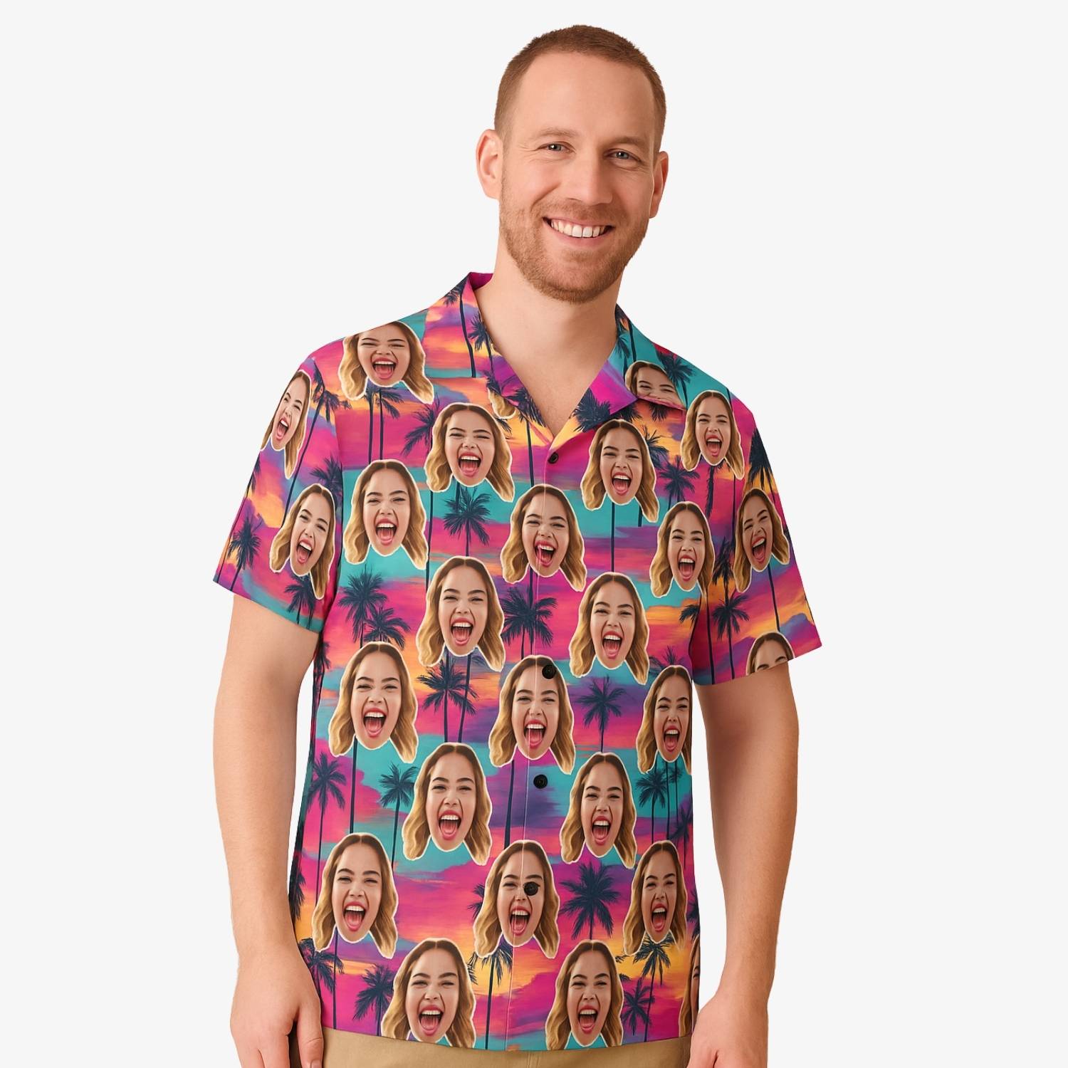 Tropical Sunset Custom Hawaiian Shirt