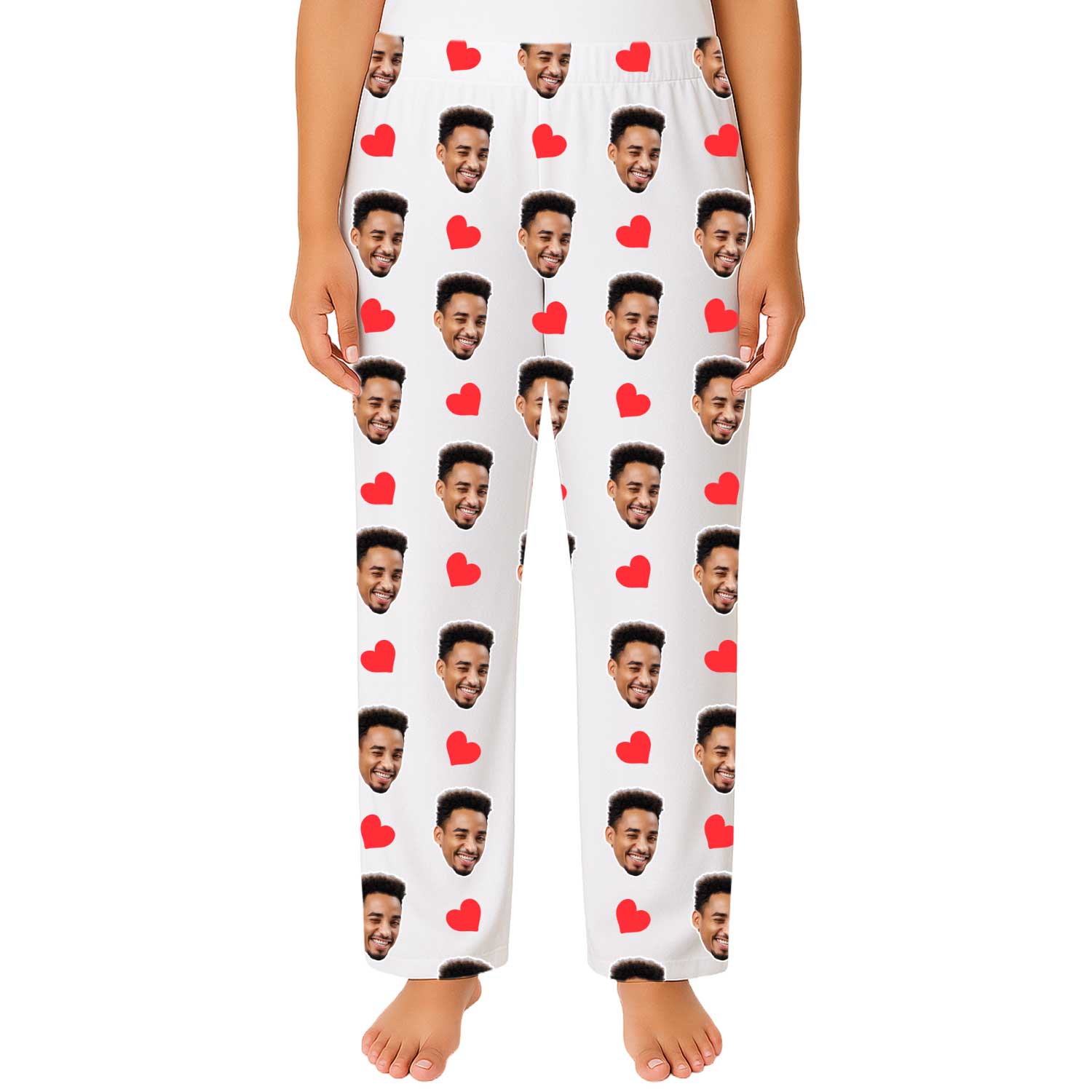 Red Hearts Custom Women's PJ Bottoms
