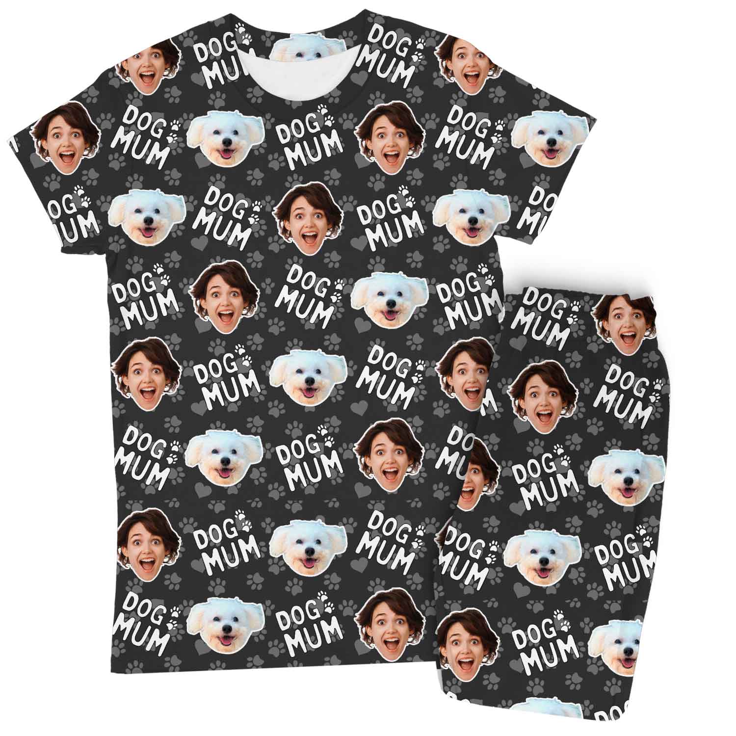 Dog Mum Custom Women's PJ Trousers Set