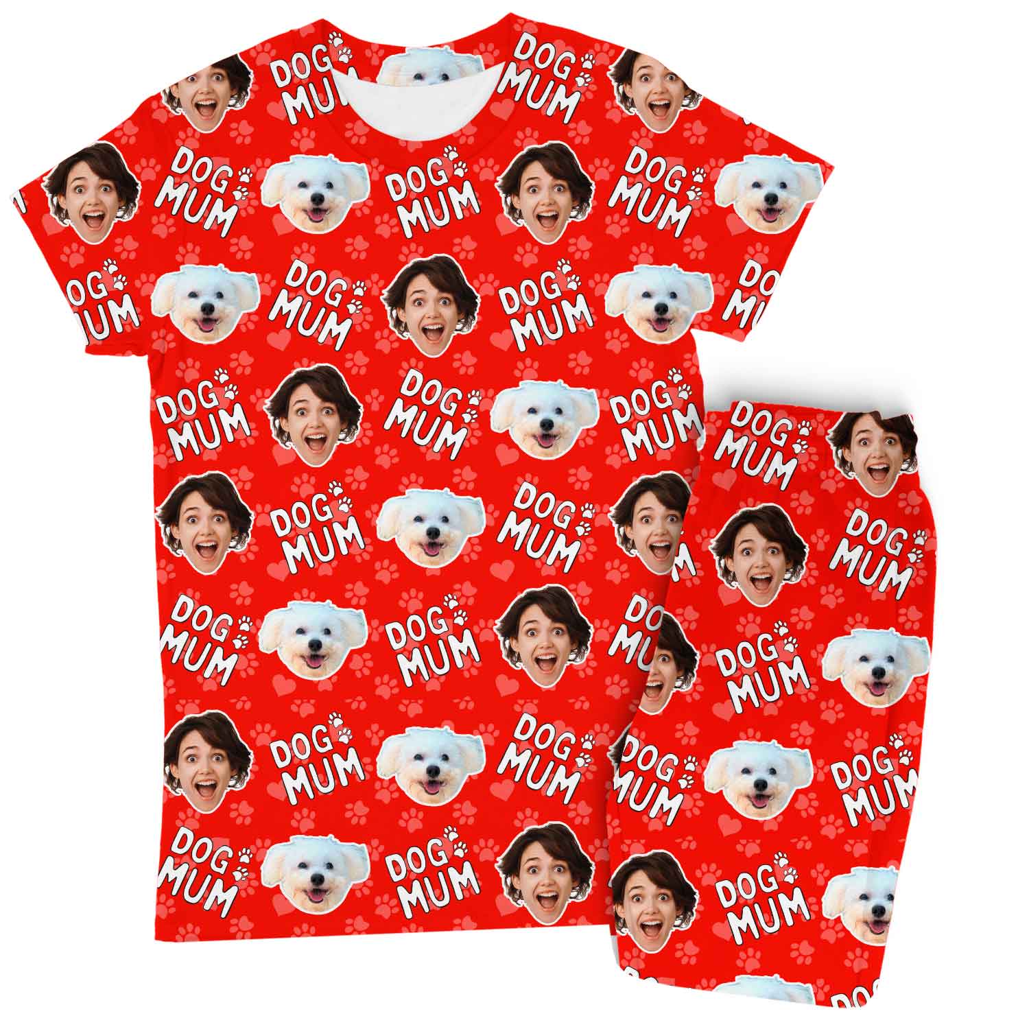 Women's Dog Mum Personalised Pyjamas - Trouser Set