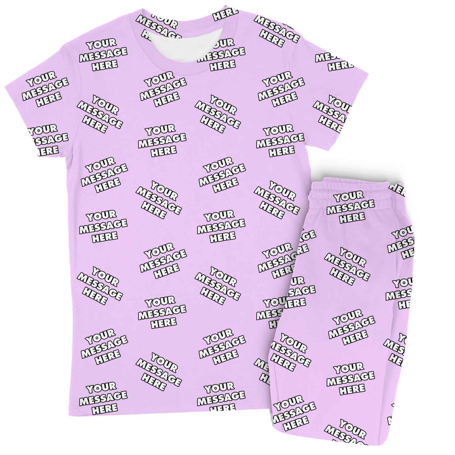 Women's Personalised Message Pyjamas - Trouser Set