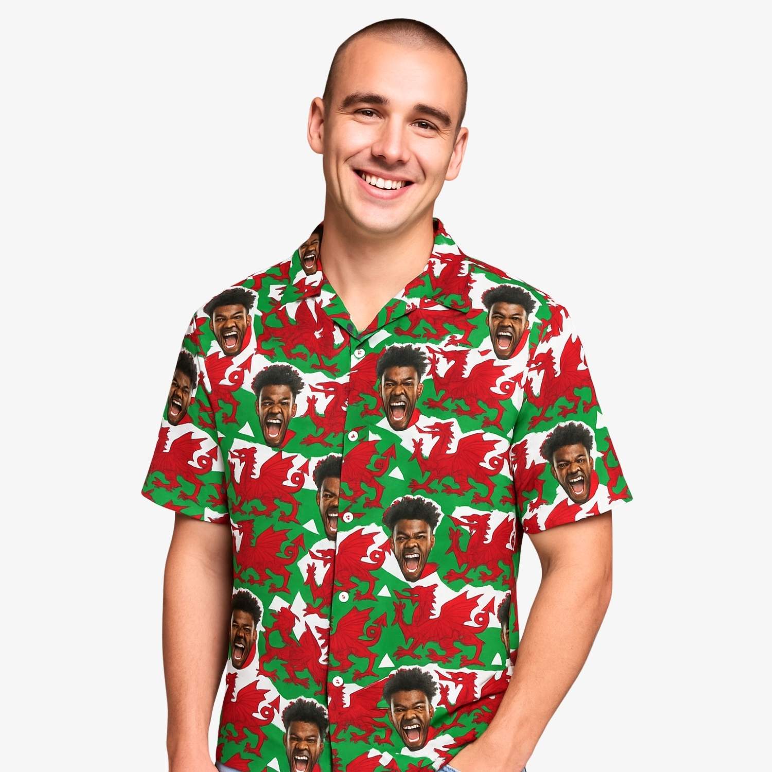 Wales Flags Custom Hawaiian Shirt