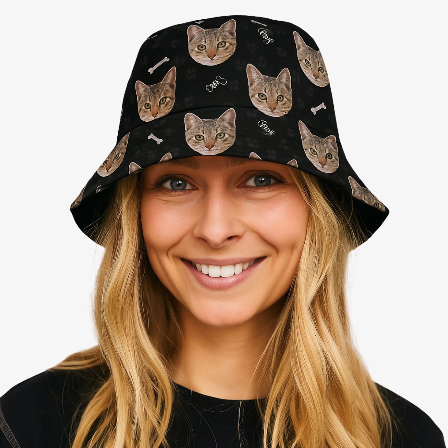 Cat Face Custom Bucket Hat