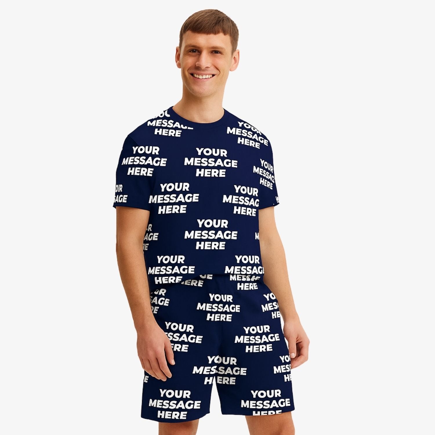 Your Message All Over Men's Personalised PJs 