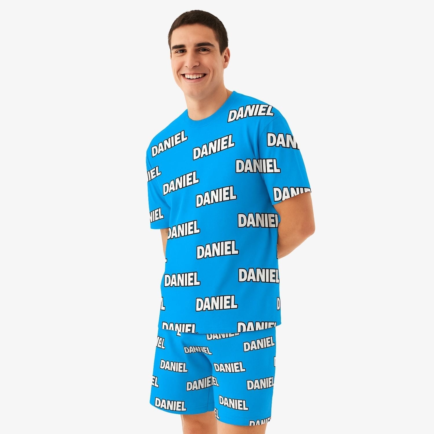 Your Name All Over Men's Personalised PJs 