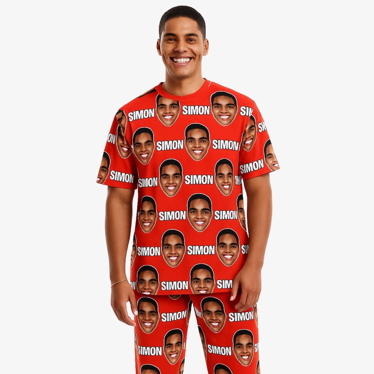 Your Face & Name Men's Personalised PJs