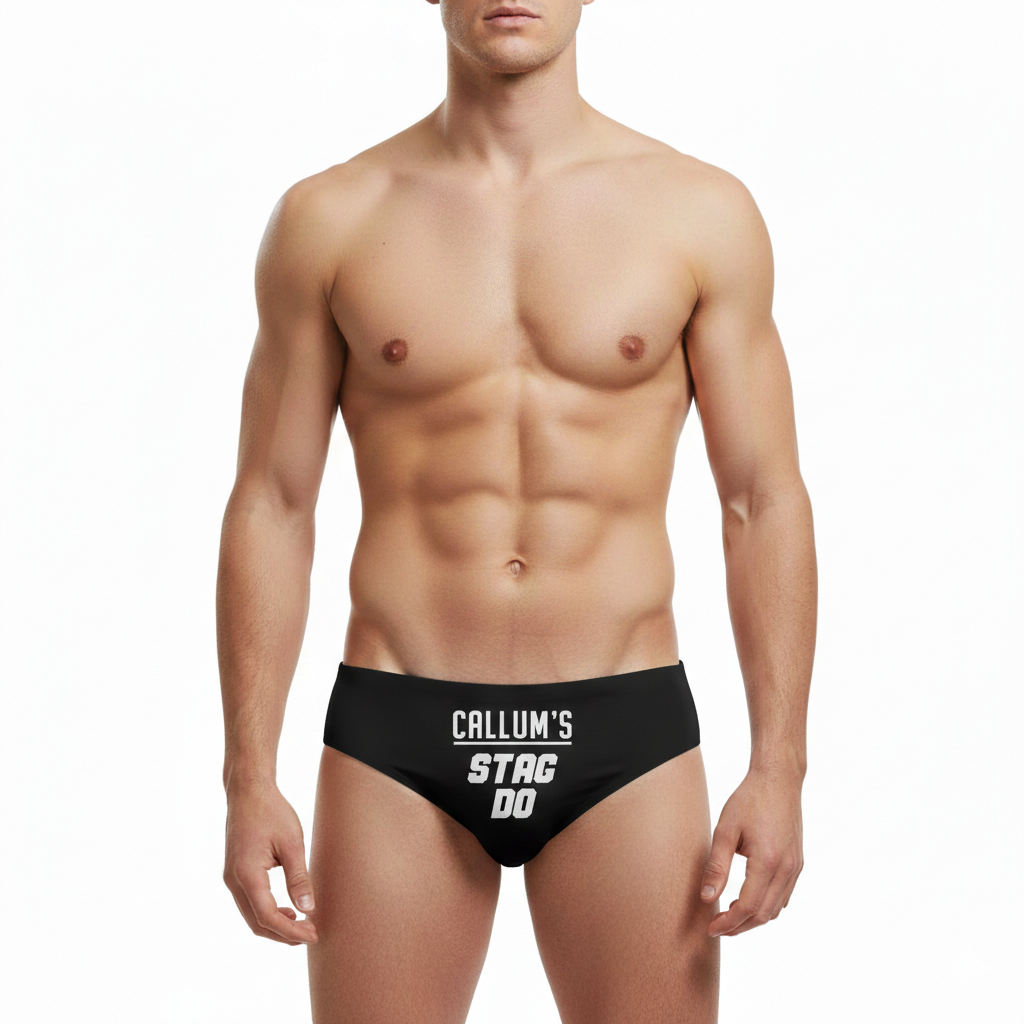*Your Name's* Stag Do Personalised Swim Trunks