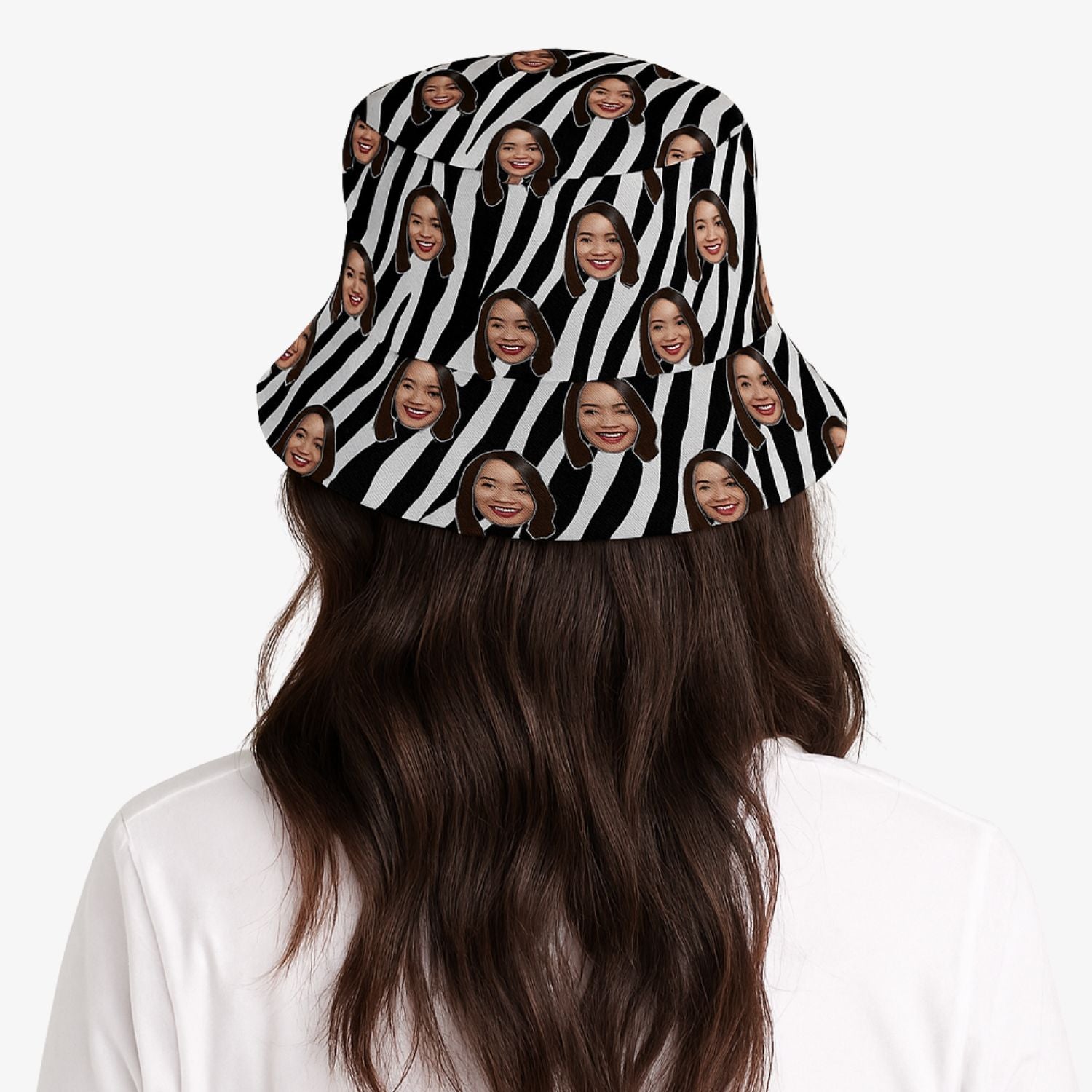 Zebra Print Custom Bucket Hat