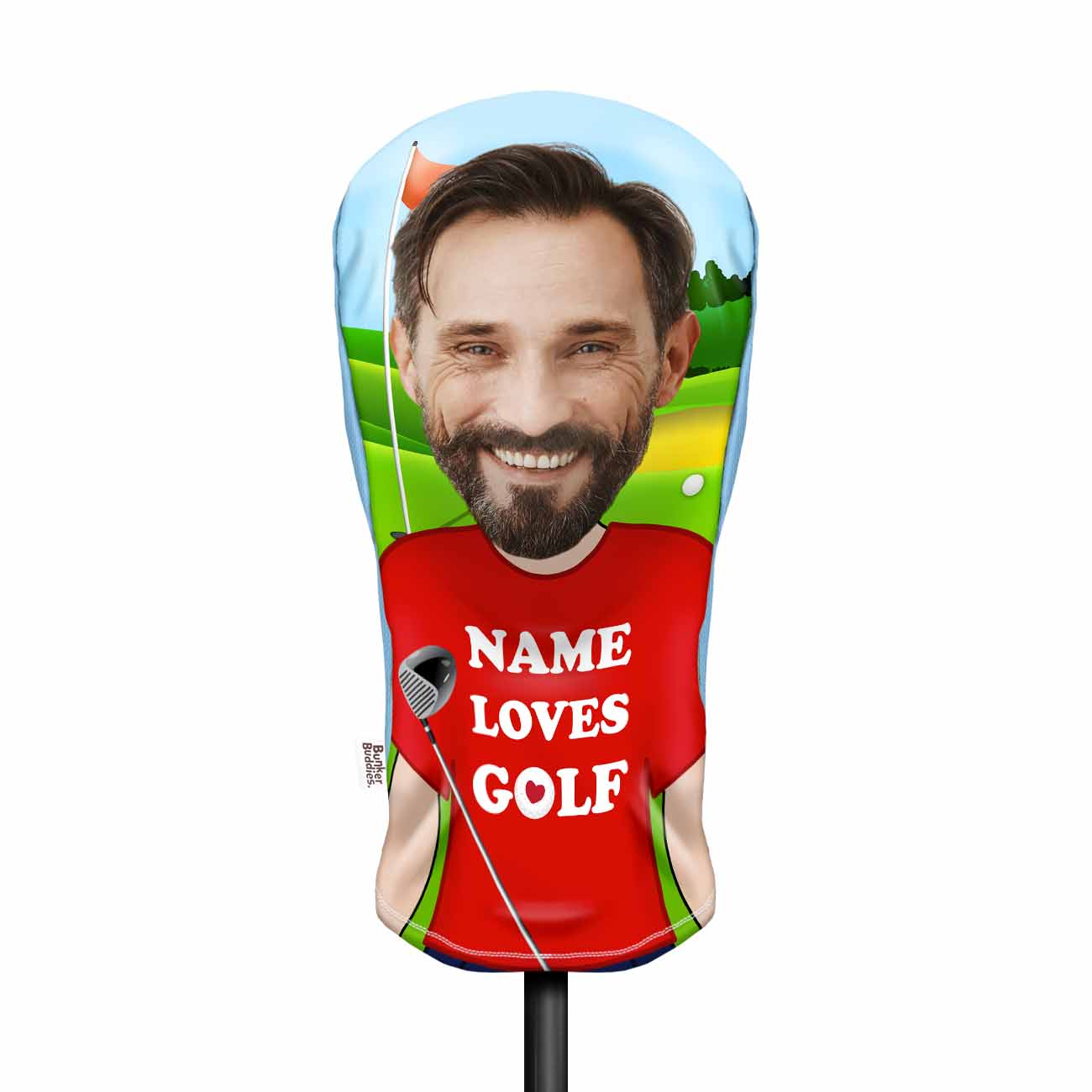 (Name) Loves Golf Personalised Golf Head Cover