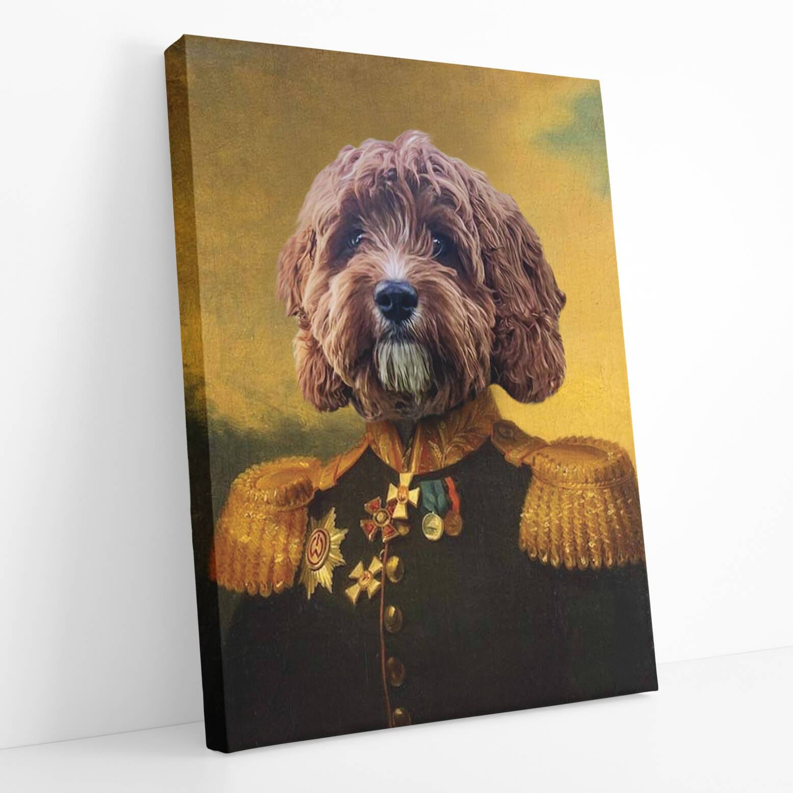 Dog General Portrait Canvas Print